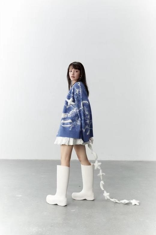 ANSUABEL 浩瀚星辰蓝色针织外套 17604【不含胸针】 商品图3