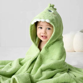 【儿童浴袍￥24.8】儿童浴巾男孩女孩可穿新生婴儿洗澡速干吸水斗篷宝宝带帽浴袍裹巾