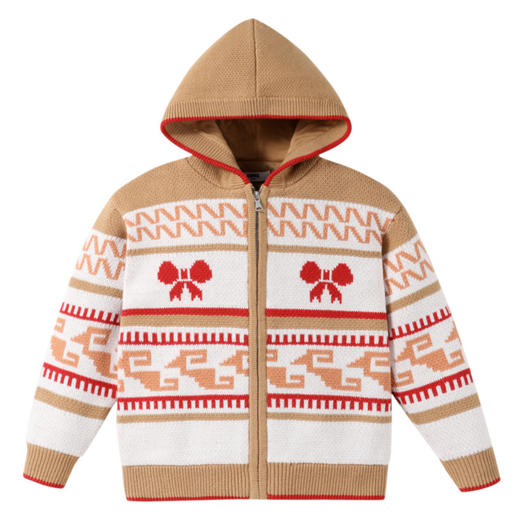 女童费尔岛提花带帽毛衣冬季新款安奈儿童装实体店同款AG444628 商品图5