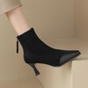 ZHR则则时尚尖头细跟高跟通勤女鞋2024新款冬季百搭通勤短靴靴子 商品缩略图6