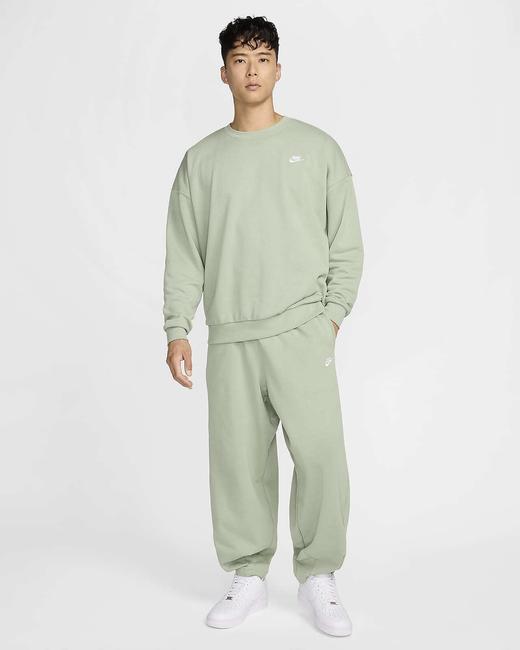 Nike耐克 Club Fleece 男子 Oversize 风法式毛圈圆领上衣HJ1820-370 商品图2