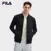 3件折上7折【自营】FILA/斐乐  斐乐男士针织长袖外套2024秋新款时尚简约商务休闲上衣 F11M432502FBK 商品缩略图2