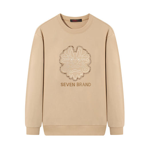 【龙系列】柒牌圆领卫衣男秋季新款保型索罗纳休闲中青年套头上衣	127W70900 商品图4