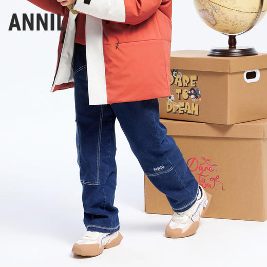 男童潮酷夹棉牛仔冬季新款安奈儿童装实体店同款AB446786 商品图1