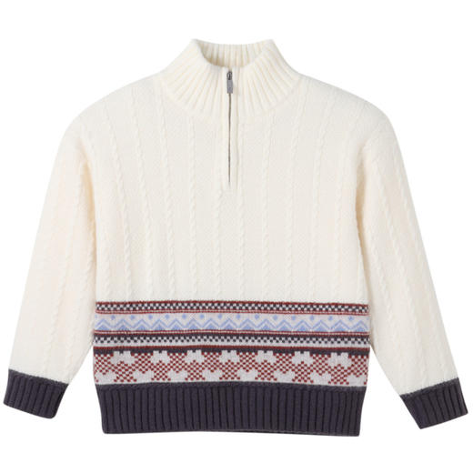 男童毛衣保暖北极绒冬季新款安奈儿童装实体店同款AB444612 商品图6