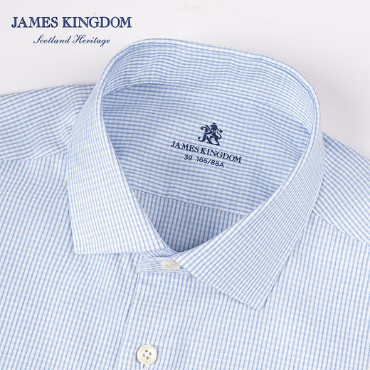 【200支衬衫】占姆士秋冬新品棉羊毛商务免烫职业正装白色长袖衬衣 商品图2