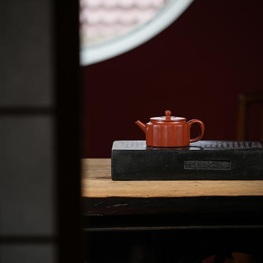 龙德堂陶艺 汤亚姣制《金柱》原矿大红袍 140cc 库存请咨询客服 商品图1