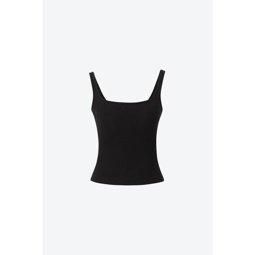 【严选】诗凡黎方领带胸垫背心2024冬季新款流行洋气修身显瘦百搭上衣7FB100881 商品图2