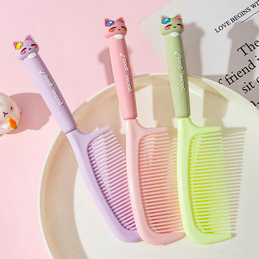 「9.9到手！多巴胺配色」梳子女士气囊梳梳头长发卷发防静电蓬松梳居家日用头皮经络按摩梳 商品图2