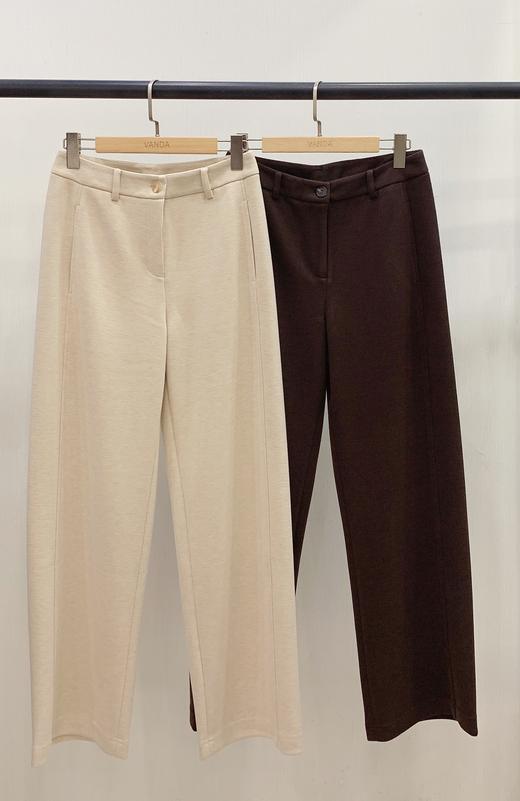 高腰羊毛直筒裤 商品图0