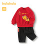 巴拉巴拉童装宝宝套装婴儿衣服2025新款运动两件套儿童可爱加绒潮 商品缩略图4