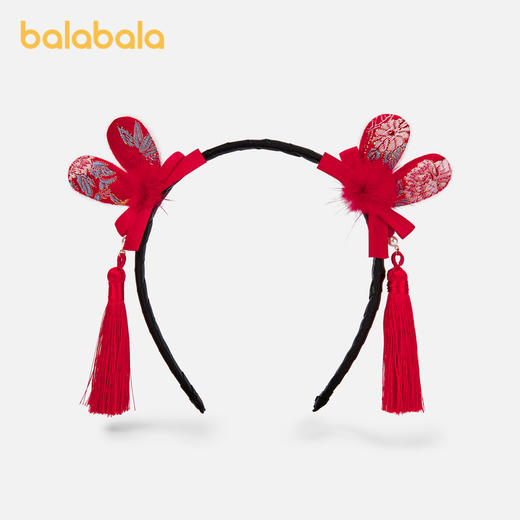 巴拉巴拉女童发饰新年发箍国风饰品流苏装饰头箍可爱甜美汉服喜庆 商品图0