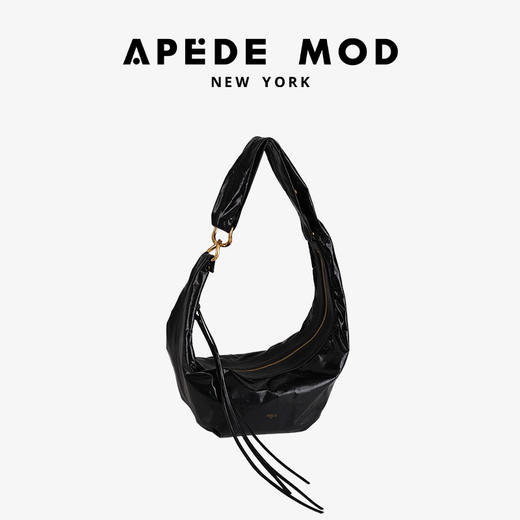 【秋冬新款】品牌直发 APEDE MOD 几何锁扣头层牛皮云朵流苏包单肩斜挎包 商品图5