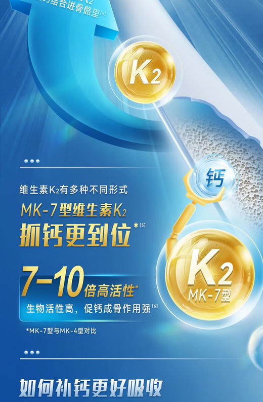 汤臣倍健钙维生素D维生素K软胶囊（200粒×2）促销装-A 商品图11