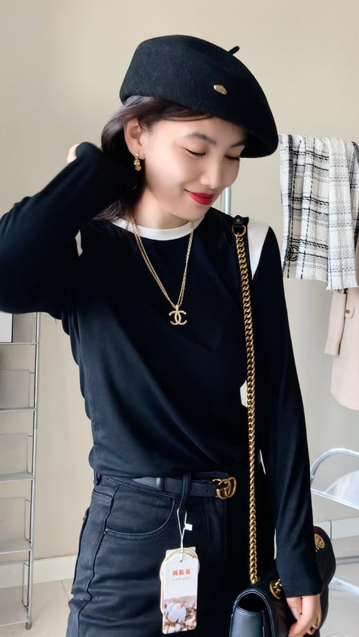 好穿打底 春夏打底衫推荐 小香风拼接衫 炒鸡舒服 商品图0
