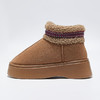 【特价29元】冬季时尚百搭保暖女款外穿毛绒厚底棉鞋雪地靴短靴女棉鞋【WG24131】 商品缩略图4