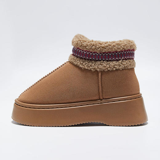 【特价29元】冬季时尚百搭保暖女款外穿毛绒厚底棉鞋雪地靴短靴女棉鞋【WG24131】 商品图4