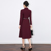 【高货wl】全新升级【铂金会员367/天猫489/差价122】(40850) 洛诗琳秋冬新款法式高级感收腰通勤羊毛西装领长袖连衣裙 商品缩略图4