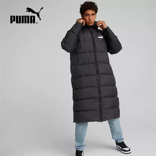 【自营】PUMA/彪马  彪马黑色长款过膝羽绒服男外套2022冬季情侣连帽运动服 67243501 商品图0