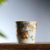 问鼎汝瓷鼎峰系列天青直口杯（描金墨彩葫芦）（缺货） 商品缩略图0