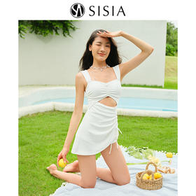 sisia2024新款泳衣女性感显瘦女神范绝美沙滩度假温泉连体半身裙