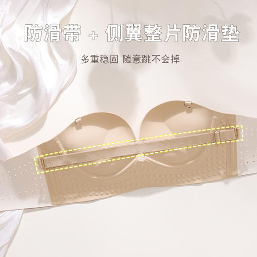 【巨舒适！多种穿法】新款字母带Bra看不见的支撑，惊不惊喜！少女显气质，美得飞起！多种穿法，百搭不腻。上托聚拢，小胸见神奇！前扣无肩带防滑抹胸内衣，让你轻松脱变~ 商品图6