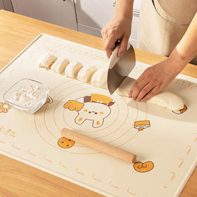 摩登主妇动物派对母婴级硅胶揉面垫烘焙擀面和面垫加厚食品级面板