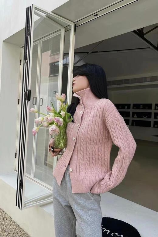 LNNNS 休闲高领麻花针织外套 17568 商品图4