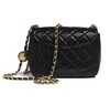 CHANEL香奈儿 小金球 CF方胖子经典菱格金扣羊皮 斜挎单肩包迷你 女款 黑色 商品缩略图1