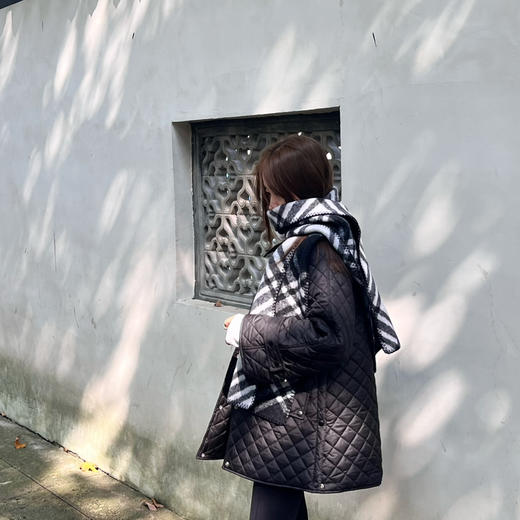 2410413   羊毛围巾 大格纹 商品图8