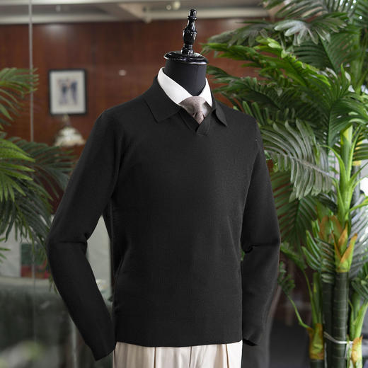 24新款秋冬男士山羊绒/羊毛/桑蚕丝混纺 针织毛衣 多款多色可选 商品图4