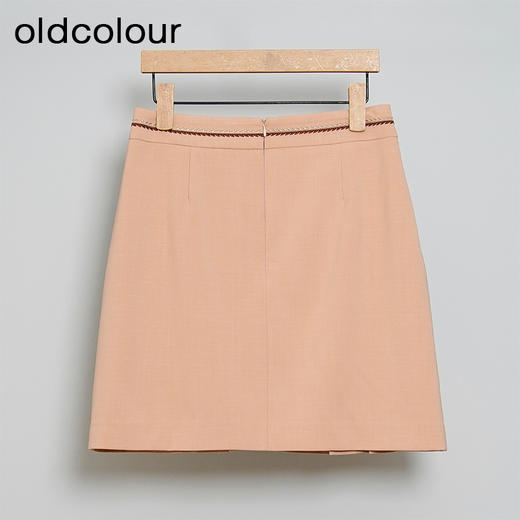 oldcolour春秋款气质百搭小清新高腰百褶短裙女DN13061011 商品图1