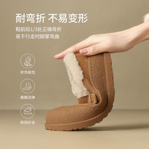ZHR则则加绒保暖勃肯鞋2024冬季新款ins百搭防寒鞋女软底棉鞋女鞋 商品图3