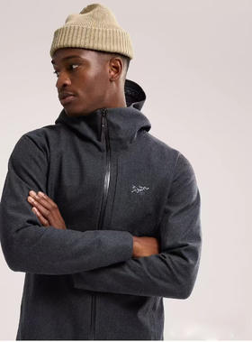 THS 10.28-限时 鸟家GAMASL男士软壳风帽拉链羊毛混纺外套 2色 AF1006