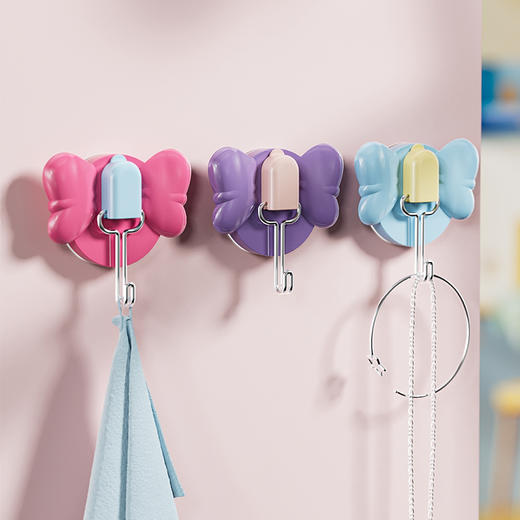 摩登主妇吸盘挂钩免打孔门后墙壁挂强力承重无痕粘钩浴室厨房家用 商品图0