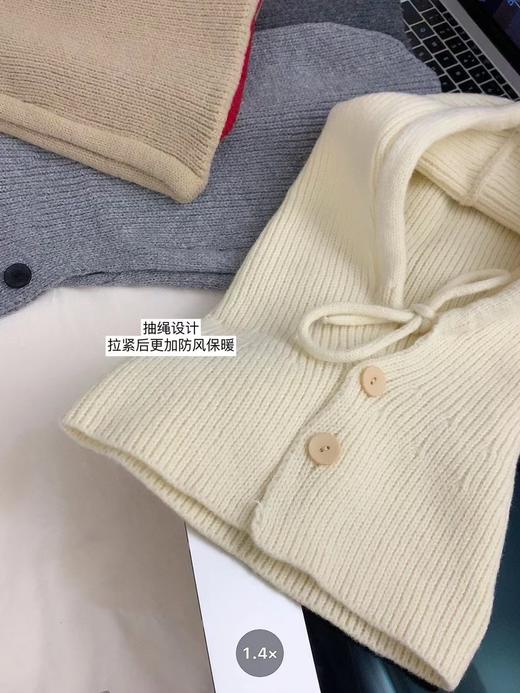 ins巴拉克拉法帽 冬季保暖帽子围巾一体💕 商品图3
