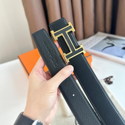 秋冬特惠💰340【爱马仕】男士腰带 H双面进口皮 BELT BUCKLE & REVERSIBLE LEATHER STRAP 带身宽3.8cm 商品图7