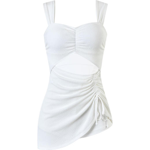 sisia2024新款泳衣女性感显瘦女神范绝美沙滩度假温泉连体半身裙 商品图5