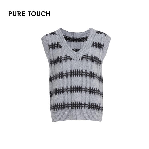 pure touch女士柔软保暖兔毛针织背心1345244418 商品图4