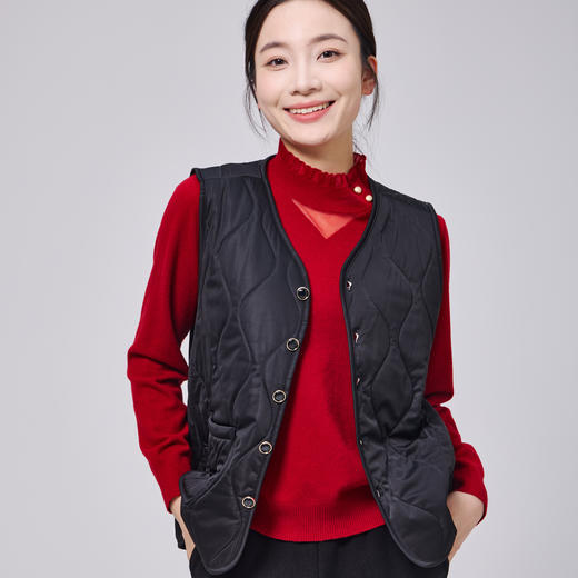 女士轻绒马甲内搭保暖背心冬季服饰保暖【F8826】 商品图1