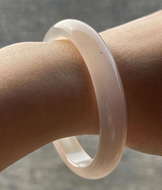 鱼脑冻玉髓玛瑙半圆条手镯，顺丰包邮 商品图8