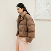 玳莎立领鹅绒服女2024年冬季新款加厚保暖蓬松通勤宽松羽绒面包服  ED41301 商品缩略图2