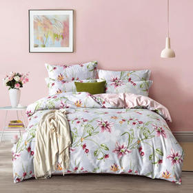 多喜爱 纯涤磨绒套件四件套罗兰香恋203x229cm