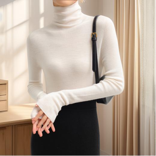 现货 臣禾无缝扬子纱毛衫 高领 JZ244090258  商品图1