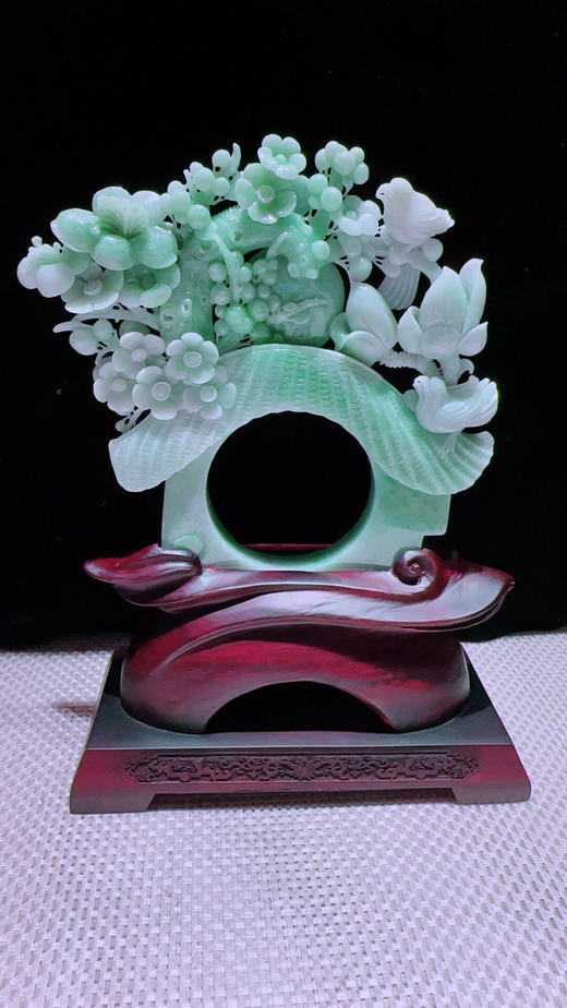 620475翡翠摆件【喜迎门 喜事连连】 商品图3