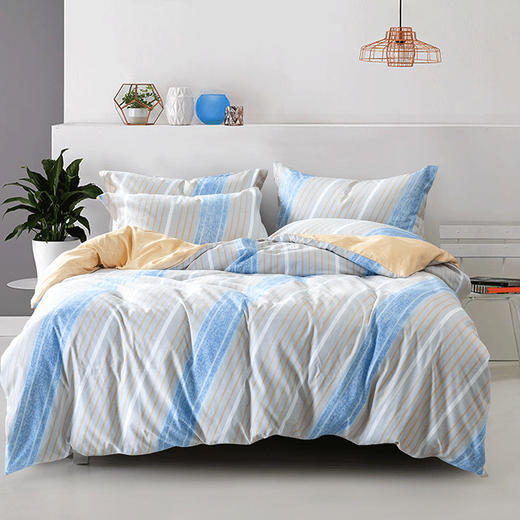 多喜爱 纯涤磨绒套件四件套畅想时光203x229cm 商品图0