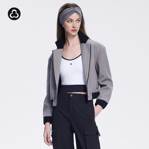 TITIKA ACTIVE 复古重磅毛呢运动夹克 秋冬休闲短款灯芯绒翻领外套上衣31185 商品图0