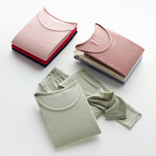 weyo秋冬男女款珠花德绒保暖内衣打底套装F1631、F2631 商品图0