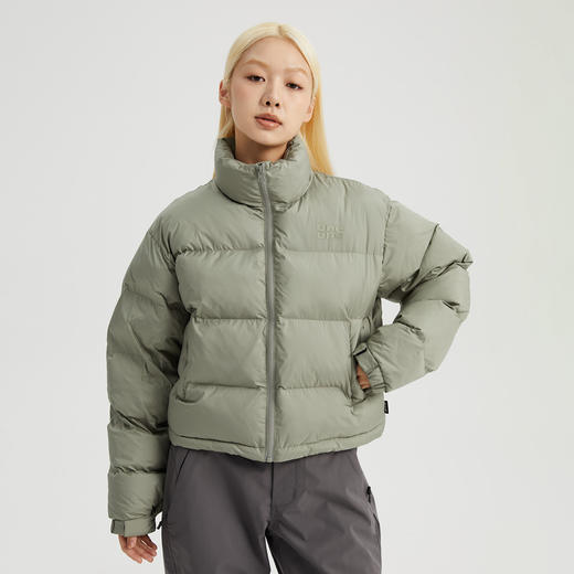 oneup短款logo刺绣棉服 商品图2