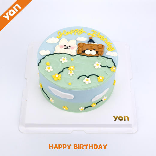 手绘小动物蛋糕 商品图0